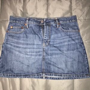 Gap mini jean skirt